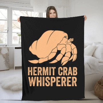 Discover Hermit Crab Whisperer Fleece Blankets