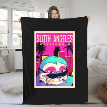 Discover Sloth Pet Los Angeles Sloth Angeles Sloth Baseball Tees Fleece Blankets