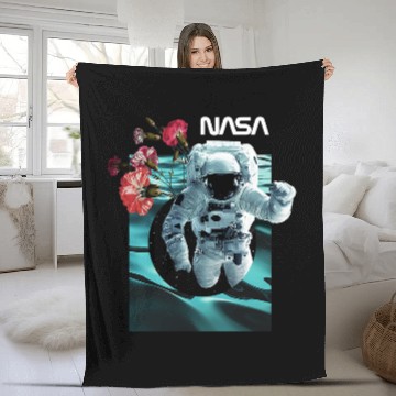Discover NASA Astronaut Space Walk vintages Floral Collage Poster Baseball Tees Fleece Blankets