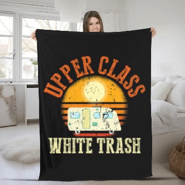 Discover Beer Fun Upper class white trash Beer and trash Fleece Blankets