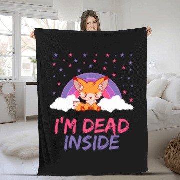 Discover Depression Can Kill Deads Inside Tees depressed help yourself Fleece Blankets