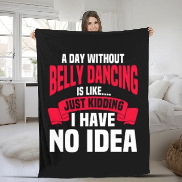 Discover Belly Dancing Instructor Oriental Dancer Eastern Torso Dance Fleece Blankets