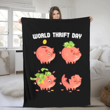 Discover Economics Students Teachers Savings Day World Thrift Day Baseball Tees Fleece Blankets