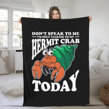 Discover Hermit Crab Lover Crustacean Introvert Humor Baseball Tees Fleece Blankets