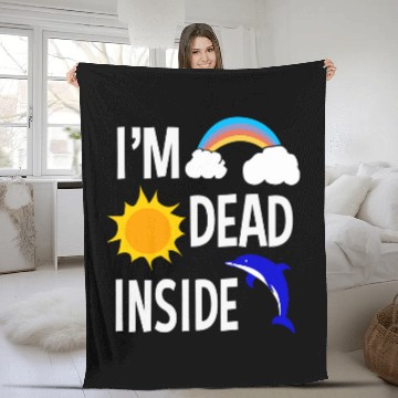 Discover Depression Awareness Im Deads Inside Baseball Tees Fleece Blankets