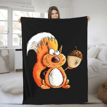 Discover Squirrel Pet Animal Print Wild Animals Fleece Blankets
