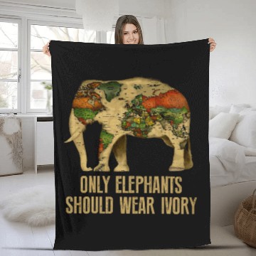 Discover Elephant Pet Only Elephants Should Wear Ivory 2 Baseball Tees Fleece Blankets