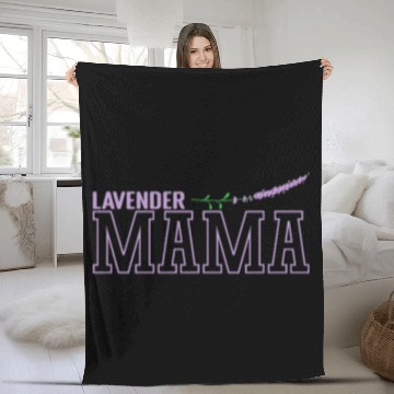 Discover Lavender mom Plant Garden Fragrance Fleece Blankets
