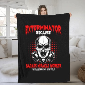 Discover Exterminator Eradicator Terminator Practitioner Pest Control 2 Baseball Tees Fleece Blankets