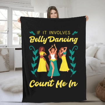 Discover Belly Dancing Instructor Oriental Dance Eastern Torso Dancer Fleece Blankets