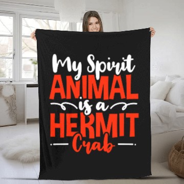 Discover Hermit Crab Crabbing Zip Fleece Blankets