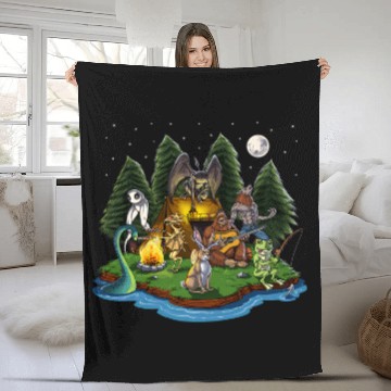 Discover Cryptozoology Cryptid Creatures bigfoots Jackalope Werewolf Baseball Tees Fleece Blankets