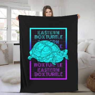 Discover Turtle Pet Eastern Box Turtle Animal Retro Eastern Box Turtle Baseball Tees Fleece Blankets