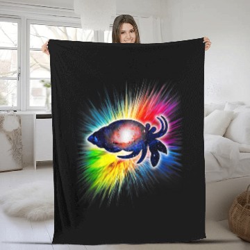 Discover Hermit Crab Galaxy Baseball Tees Fleece Blankets