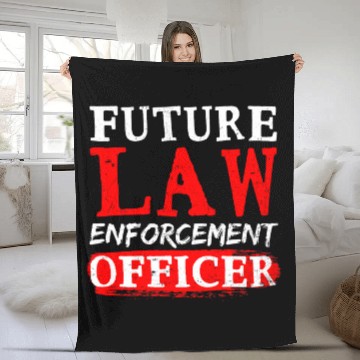 Discover Future Officer Design Law Enforcement Baseball Tees Fleece Blankets