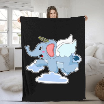 Discover Elephant Pet Angel wings Clouds Baseball Tees Fleece Blankets