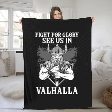 Discover Figth For Glory See Us In Valhalla I Valhalla Viking 1 Baseball Tees Fleece Blankets