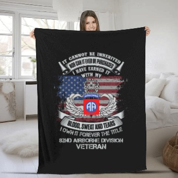 Discover Own Forever The Title 82nd Airborne Division Flag American Fleece Blankets