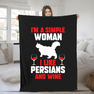 Discover Wines Fun Cat Persian Baseball Tees Fleece Blankets