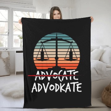 Discover Wines Fun Advocate Advodkate Attorney Vodka Lawyer 1 Fleece Blankets