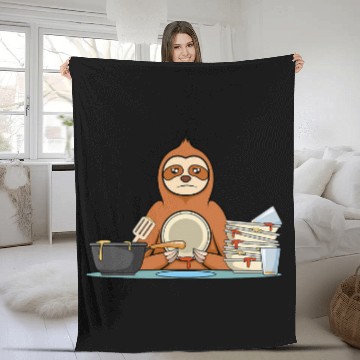 Discover Sloth Pet Making Household Rodent Washing Dishes Baseball Tees Fleece Blankets