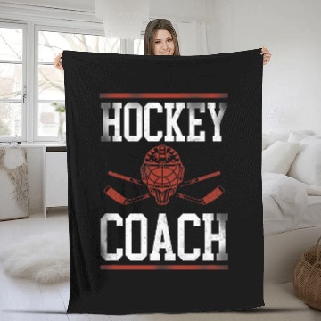 Discover Ice Hockey vintages Coach Baseball Tees Fleece Blankets