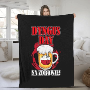 Discover Beer Fun Dyngus Day Polish Drinking Beer Mug 7 Zip Fleece Blankets