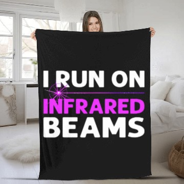 Discover I Run On Infrared Beams Laser Tagging Laser Tag Baseball Tees Fleece Blankets
