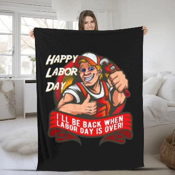 Discover Plumbers Job Union Member Skilled Worker Plumber Happy Labor Union Day Baseball Tees Fleece Blankets