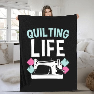 Discover Quilting Life Sewing Machine Fabric Patchwork Handcrafts Baseball Tees Fleece Blankets