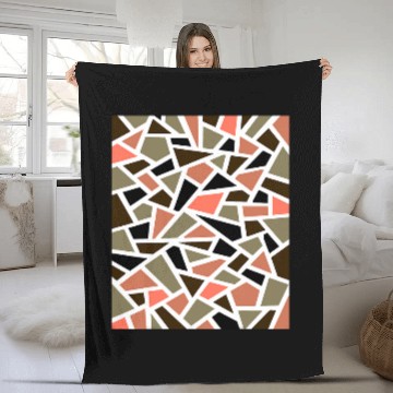 Discover Coffee Fun Geodesic Abstract Pattern 14 Peach Coffee Brown Baseball Tees Fleece Blankets