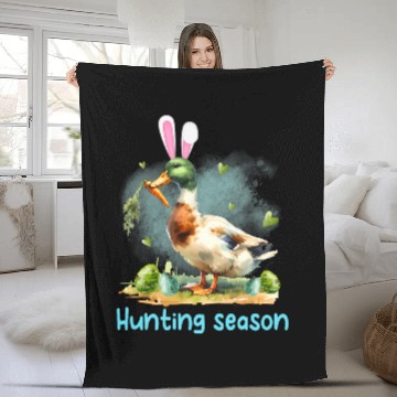 Discover Easter Bunny Easter Egg Hunting Season Funny Duck Hunting Baseball Tees Fleece Blankets