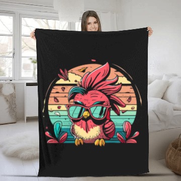 Discover Retro Cardinal Bird Sunglasses Bird Watching Lover Print Art Baseball Tees Fleece Blankets