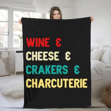 Discover Wines Fun Cheese Crackers Charcuterie Board Lovers Funny Outfit Baseball Tees Fleece Blankets