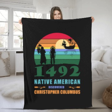 Discover Indigenous Peoples Day 1492 or Columbus day Zip Fleece Blankets
