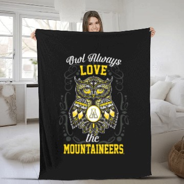 Discover Owl Pet Wyoming Cowboys Owl always Fleece Blankets