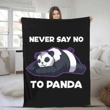 Discover Panda Pet never Say No To Panda Wild Panda Bamboo Fleece Blankets