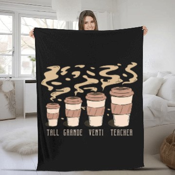 Discover Coffee Fun Teacher Tall Grande Venti Teacher Coffee Lover Baseball Tees Fleece Blankets