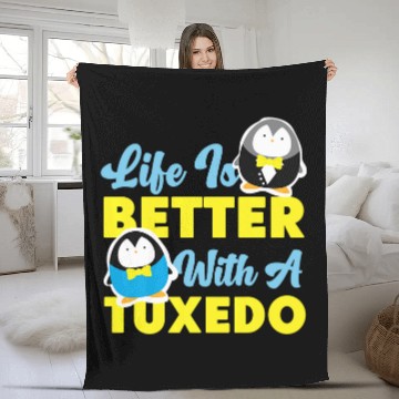 Discover Penguin Pet Life Is Better With A Tuxedo Baseball Tees Fleece Blankets