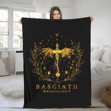 Discover Dragon Pet Fourth Wing Basgiath wars College Bookish Dragon Gold Fleece Blankets