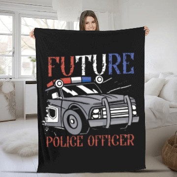 Discover Future Police Officer Training for a Correctional Officer Fleece Blankets