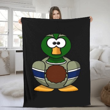 Discover Duck Pet Mallard Duck Cartoon Fleece Blankets