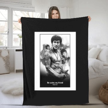 Discover Bruce Lee Zip Fleece Blankets