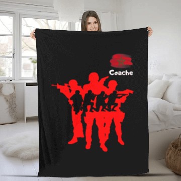 Discover Moroccan special forces design to feel defferent looking Fleece Blankets