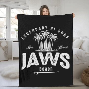 Discover Jaws Beach Maui Hawaii SIMPLE SURF BEACH Baseball Tees Fleece Blankets