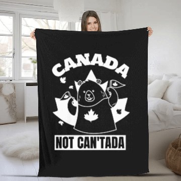 Discover Bear Pet Canada Maple Leaf Polar Bear Canada Day Proud Canadian Fleece Blankets