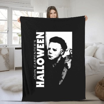 Discover Halloween Michael Myers Hunting For Laurie Fleece Blankets