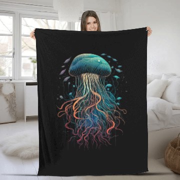Discover Jellyfish Ocean Animal Scubas Diving Jelly Fish 6 Baseball Tees Fleece Blankets