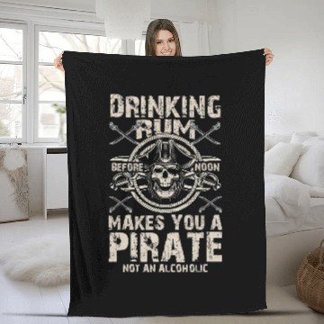 Discover Beer Fun Pirate Drinking Rum Alcoholic Crossbones Pirates Baseball Tees Fleece Blankets
