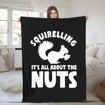 Discover Squirrel Pet Outfit Nutcracker Squirreling Nuts 1 Fleece Blankets